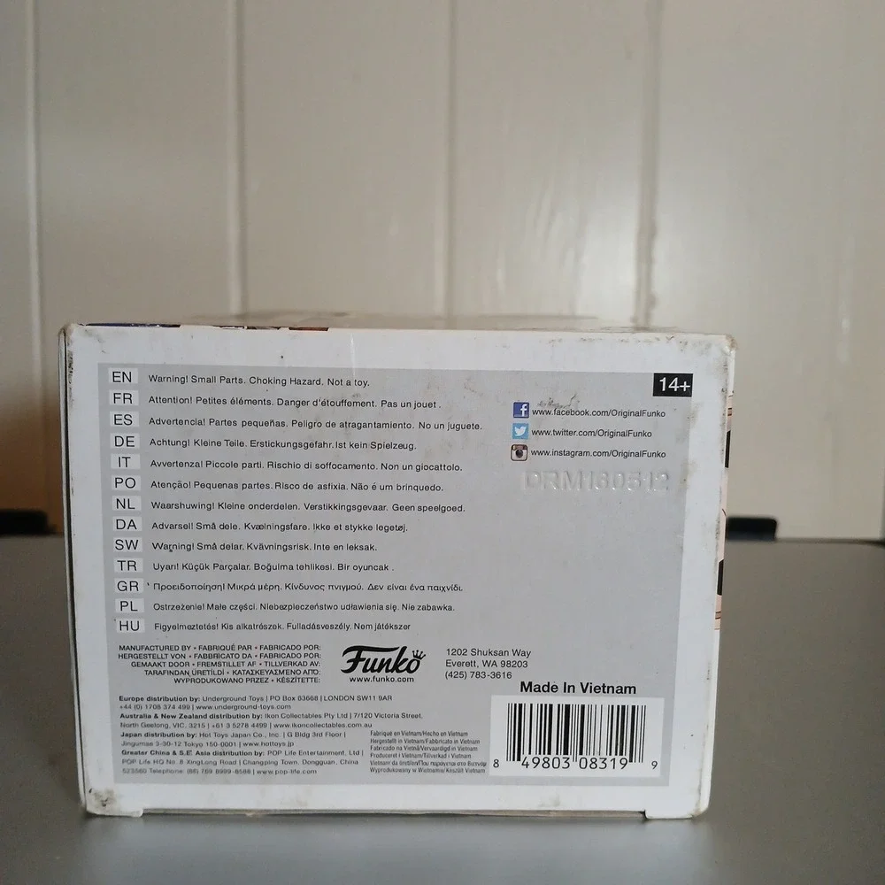 Funko Pop Heroes Suicide Squad‎ Boomerang 101 Vinyl Figure DC Comics Busted Box